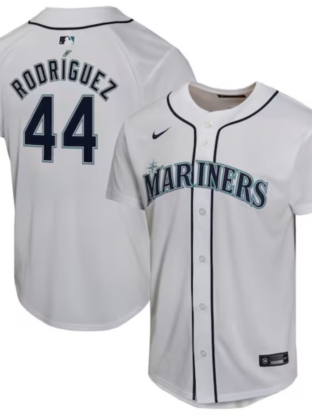 NWT youth sizes Seattle Mariners Julio Rodriguez Nike MLB Baseball Jersey